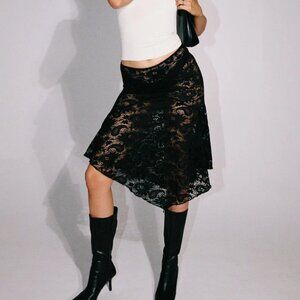 Vana Lace Midi Skirt NWT